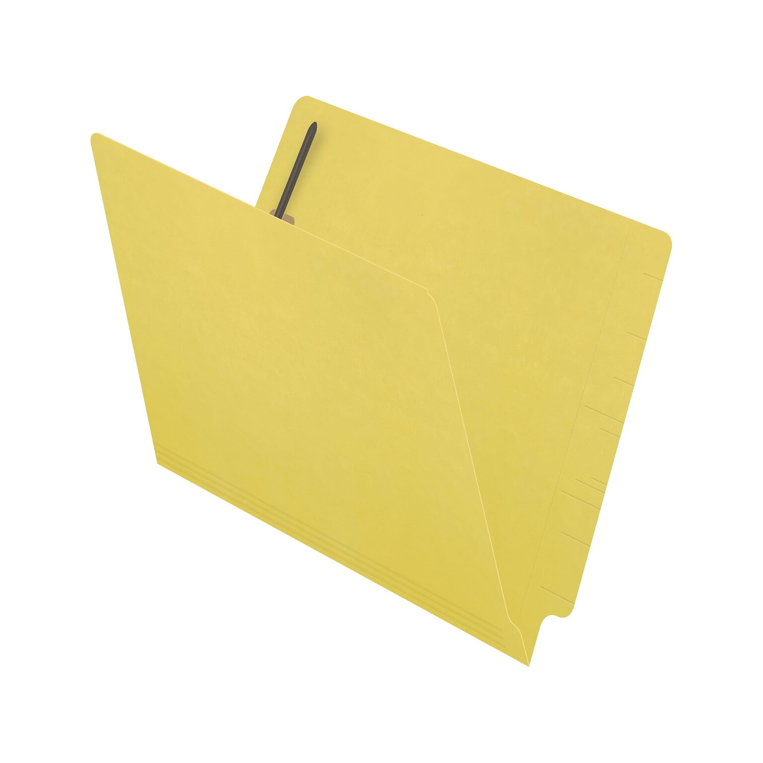 Medical Arts Press Reinforced End Tab File Folder, Straight Cut, Letter-Size, Yellow, 50/Box (S-01602-YLW)