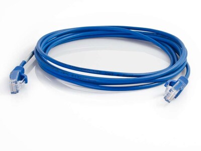 C2G Cables to Go 10' CAT-6 UTP Ethernet Patch Cable, 28 AWG, Blue (01083)