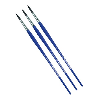 da Vinci FORTE-Acrylics Oil and Acrylic Synthetic Student Round Brush, 3 /Pack (DVXVA863012-3)