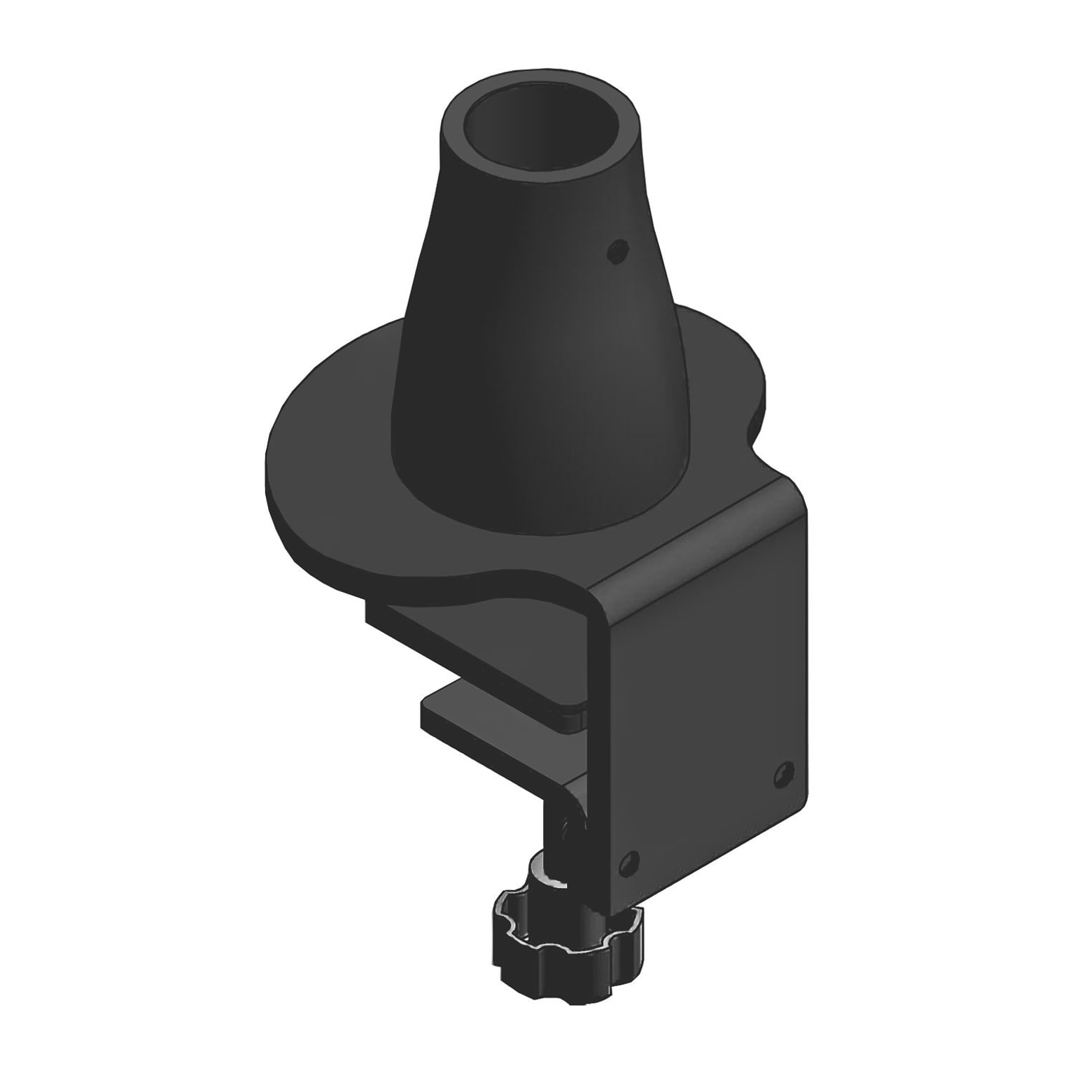 HAT Design Works Connectors/Bracket Desk Clamp, Black (P415756-BLK)