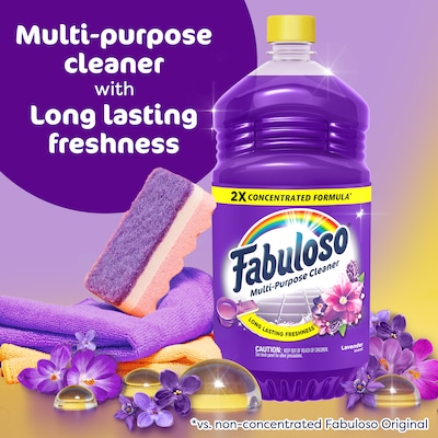Fabuloso Multi-Purpose Cleaner, Lavender Scent, 56 fl. oz., 6/Carton (153041CT)