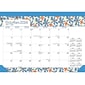 2024-2025 Plato Spring Awakening 14" x 10" Academic & Calendar Monthly Desk Pad Calendar (9781975480455)