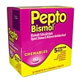 Pepto Bismol, 5 Symptom Relief Chewable Tablets, Original, 32 Counts (00201)