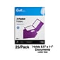 Quill Brand® 2-Pocket Folders, Purple, 25/Box (712524)