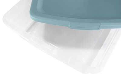 Home Logic 30 Qt. Clear Stackable Storage Bin