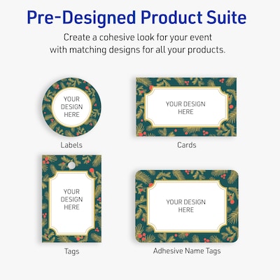 Avery Circle Multipurpose Labels, 2" Dia., White, 120/Pack (19479370494)
