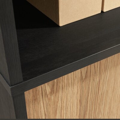 Sauder Acadia Way 69"H 5-Shelf Bookcase, Raven Oak (430754)