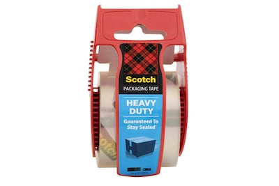Scotch Heavy Duty Packing Tape with Dispenser, 1.88 x 22.2 yds., Clear (142)