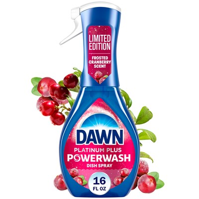 Dawn Powerwash Liquid Dish Soap Spray, Frosted Cranberry, 16 fl oz. (15940)