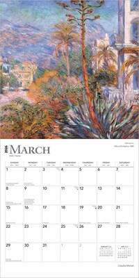 2026 BrownTrout Claude Monet 12" x 12" Monthly Wall Calendar (9798330704668)