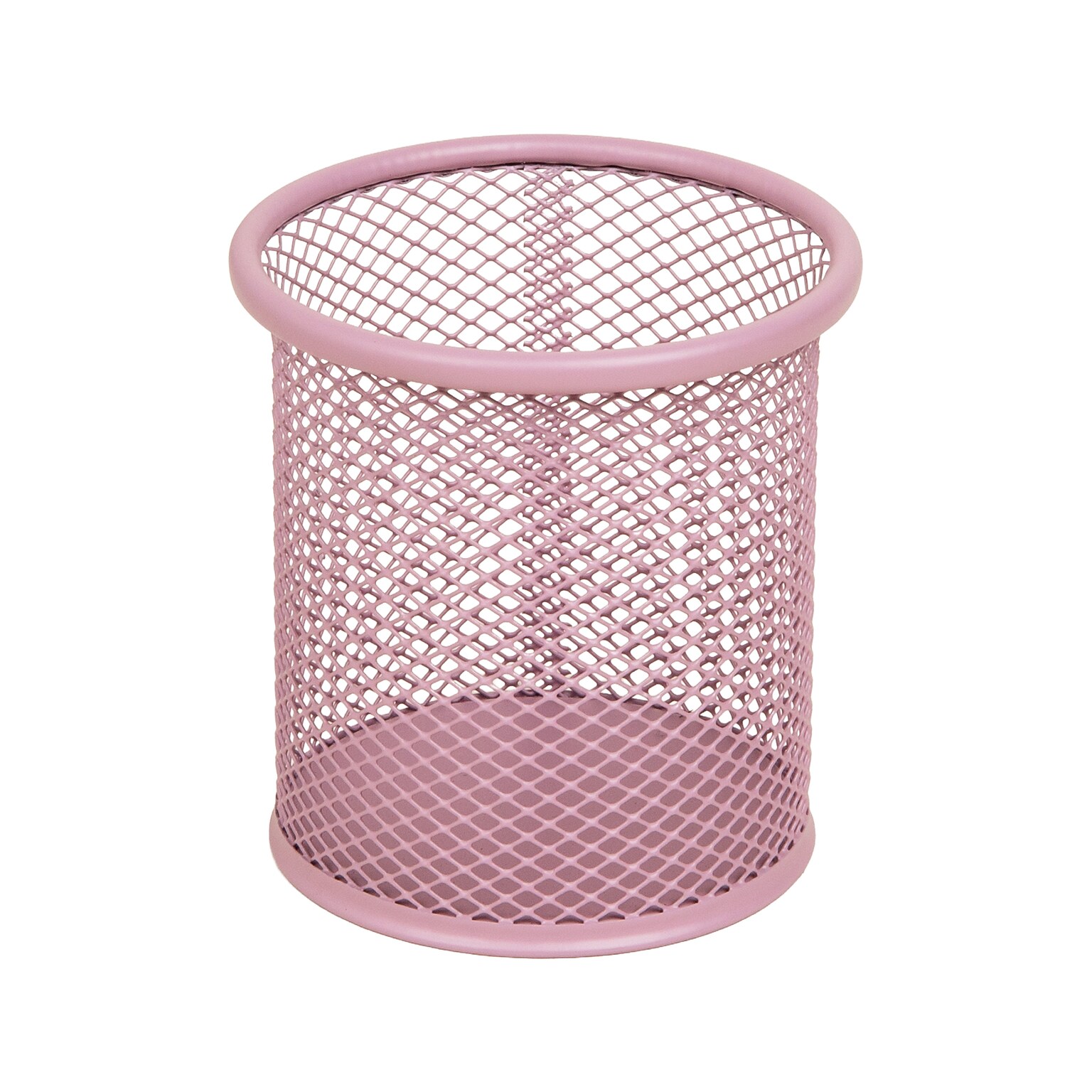 Staples Metal Mesh Pen Cup, Dusty Pink (ST63817)