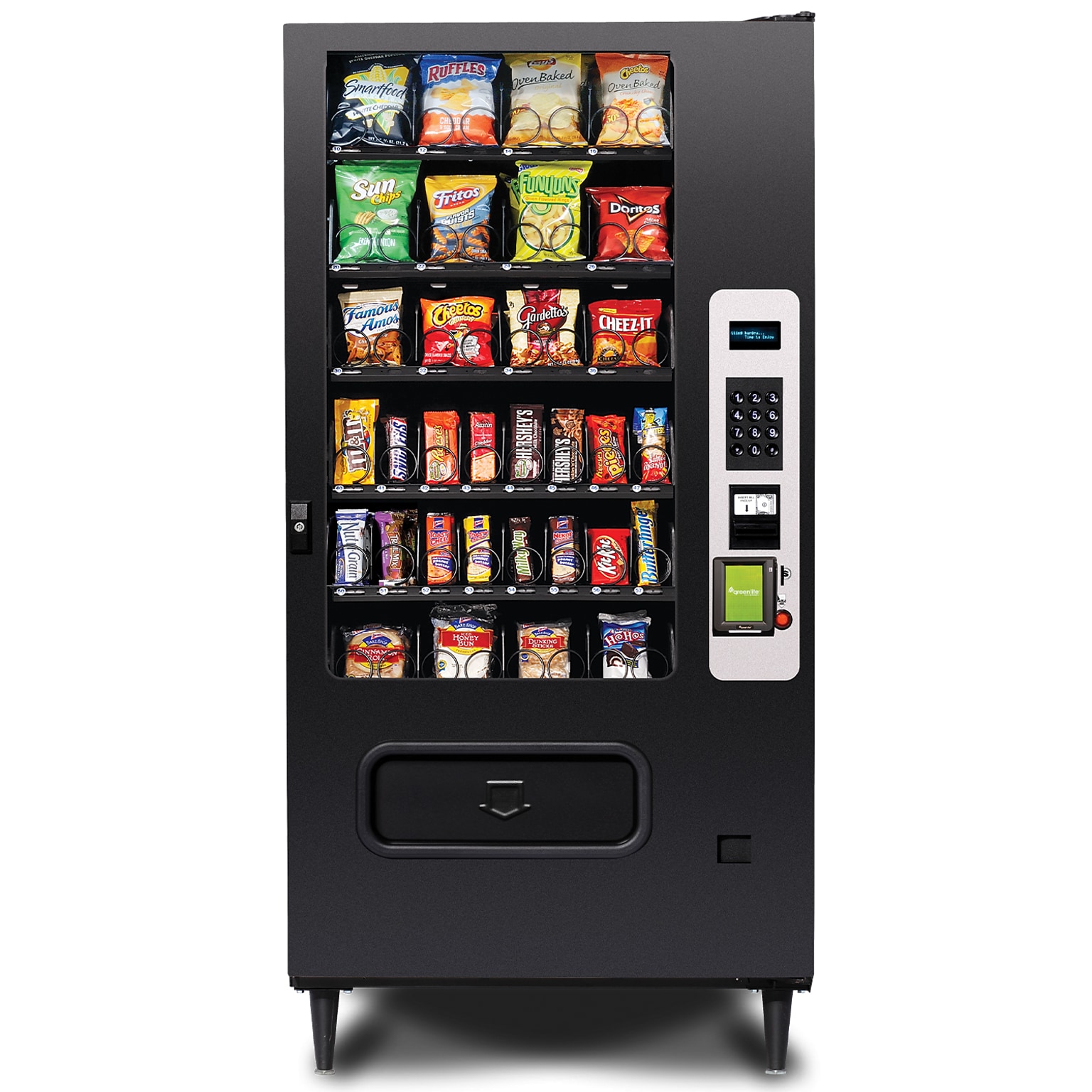 Selectivend 32-Selection Snack Vending Machine with Card Reader, Black (14116)