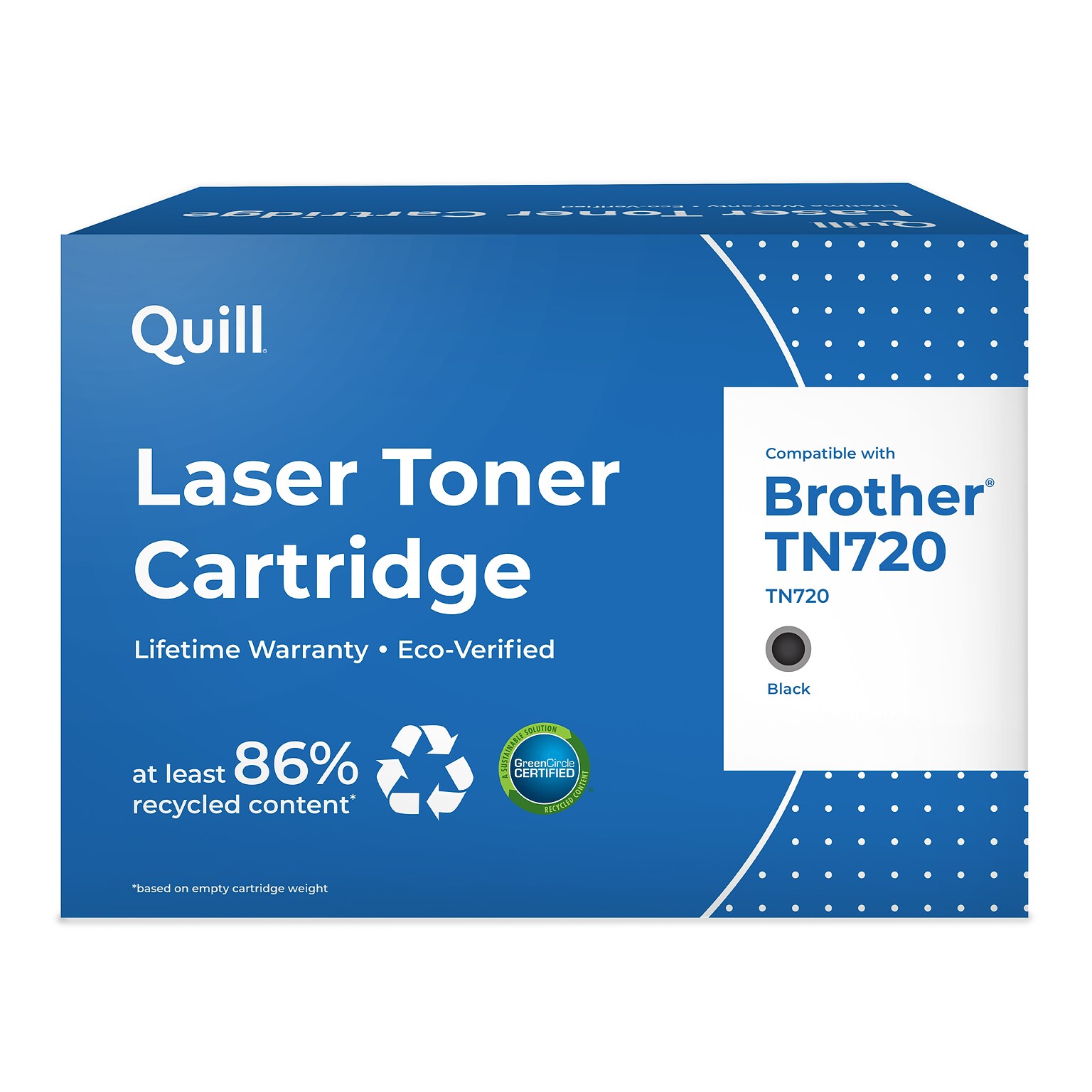 Quill Brand® Remanufactured Black Standard Yield Toner Cartridge Replacement for Brother TN-720 (TN720) (Lifetime Warranty)