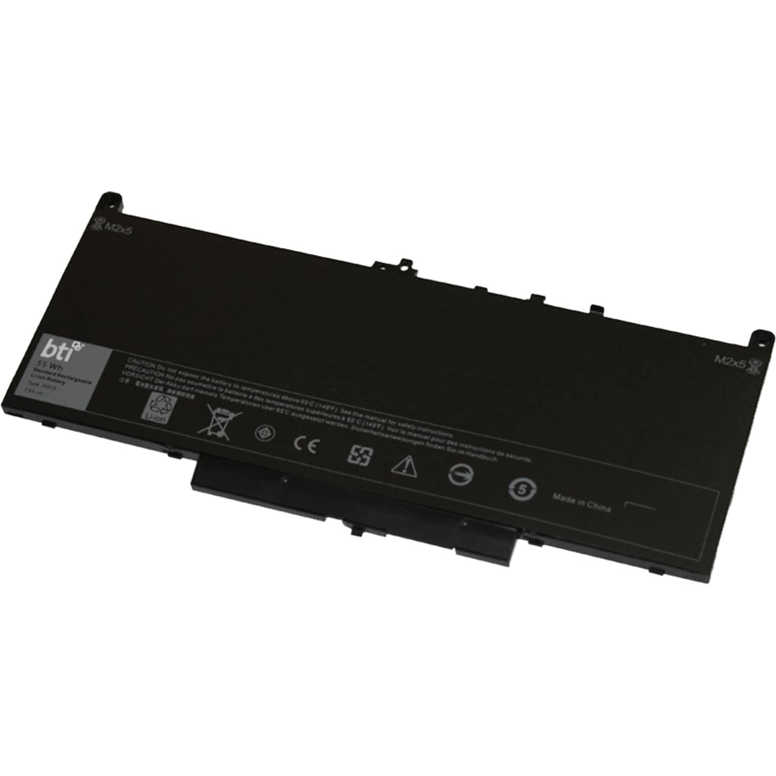 Battery Technology Li-Polymer Replacement Battery for Dell Latitude E7270, E7470, 7105mAh (451-BBSY-BTI)