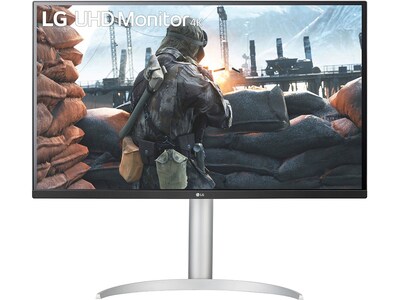 LG 32 4K Ultra HD 60 Hz LCD Monitor, Black/White (32BP55U-B)