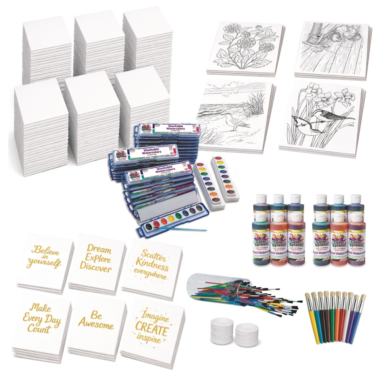 S&S Watercolor Painting Easy Pack, 316/Pack (AP294)