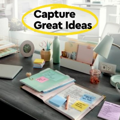 Post-it Recycled Notes, 3" x 3", Sweet Sprinkles Collection, 75 Sheet/Pad, 24 Pads/Pack (654R24CPAP)