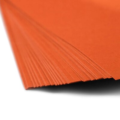 JAM Paper 30% Recycled Smooth Colored 8.5" x 11" Color Copy Paper, 32 lbs. Orange, 50 Sheets/Pack (103655A)