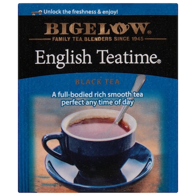 Bigelow English Teatime Black Tea Bags, 2.11 oz., 28/Box (RCB003451)
