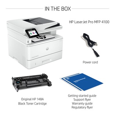 HP LaserJet Pro MFP 4101fdwe Wireless Black & White Printer with HP+ Smart Office Features, Fax, bonus 3 months Instant Ink