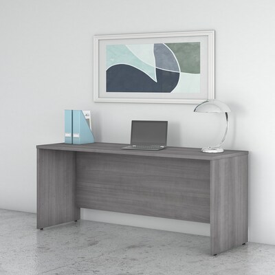 Bush Business Furniture Studio C 72W Credenza Desk, Platinum Gray (SCD372PG)