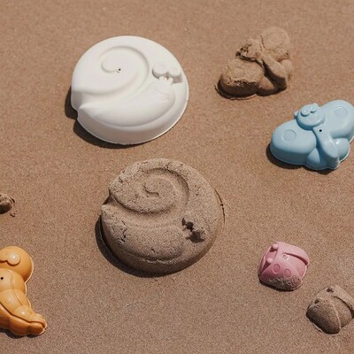 Miniland ECO Sand Molds, 4 Pieces Per Set, 2 Sets (MLE32263-2)