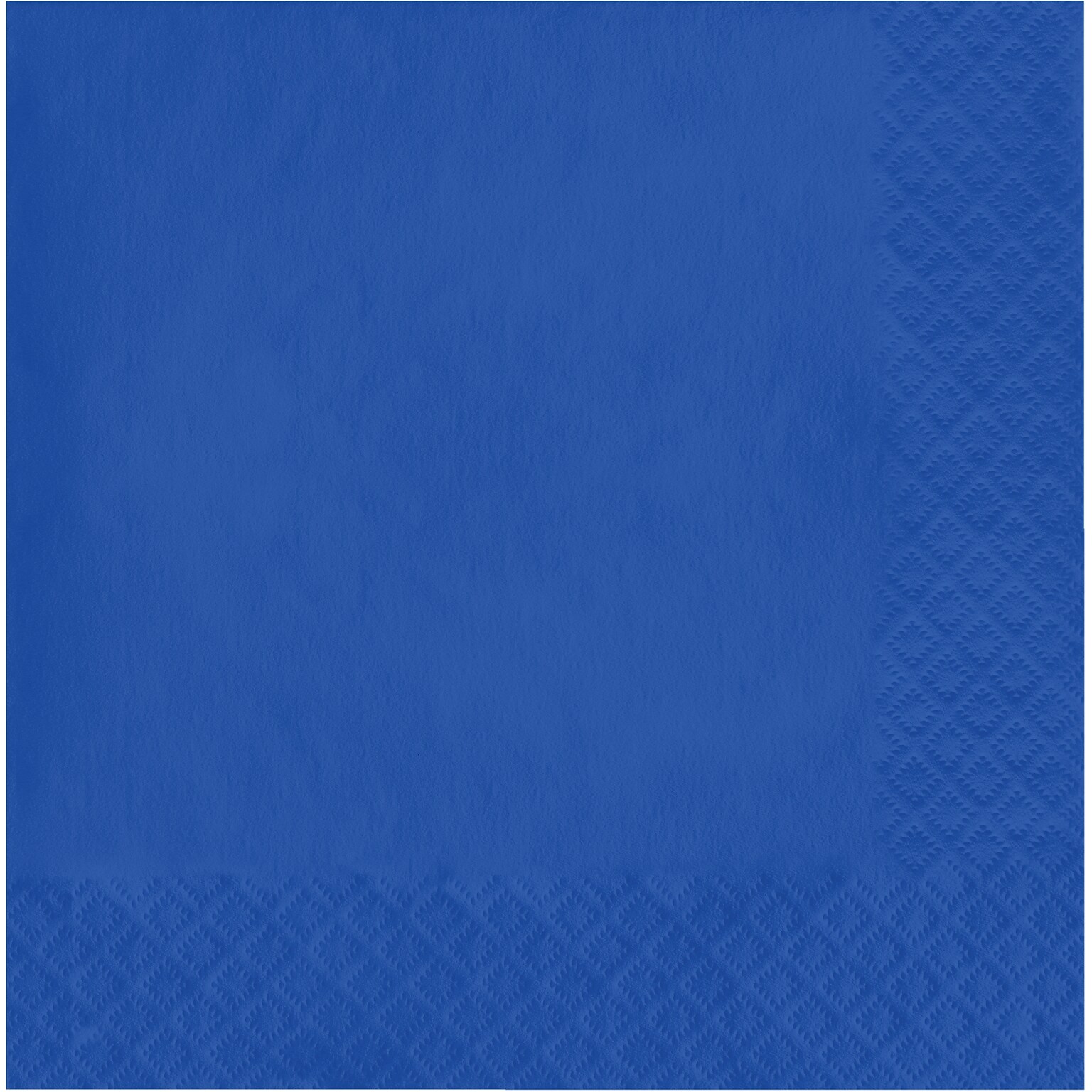 Creative Converting Touch of Color Dinner Napkins, 3-ply, Cobalt Blue, 250/Carton (593147B)