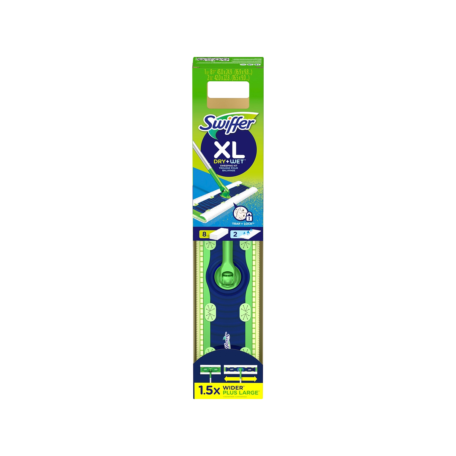 Swiffer Sweeper XL Dry + Wet Dust Mop Frame Kit, Multicolor (01096)