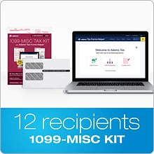 Adams 2023 1099-MISC eFile Tax Forms Kit, w/ Self Seal Envelopes, Access to new Adams Tax Forms Help