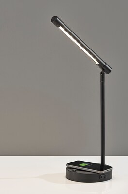 Adesso Dax LED Wireless Charging Desk Lamp, Black (2611-01)
