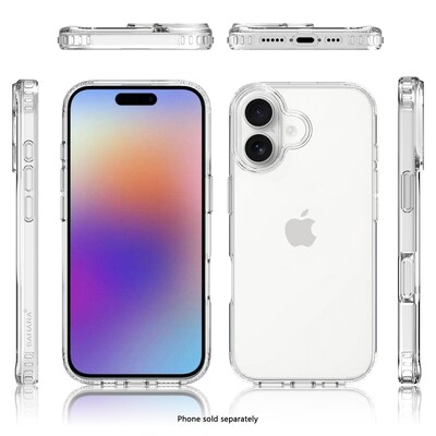 SaharaCase Venture Series Phone Case for iPhone 17, Shock Absorbing, Clear (CP00922)
