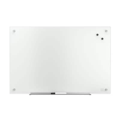 TRU RED™ Magnetic Tempered Glass Dry Erase Board, White, 3 x 2 (TR61195)