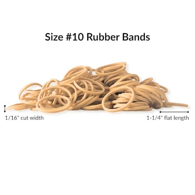 Alliance Sterling Multi-Purpose #10 Rubber Bands, 1-1/4" x 1/16", 5000/Pack (24105)