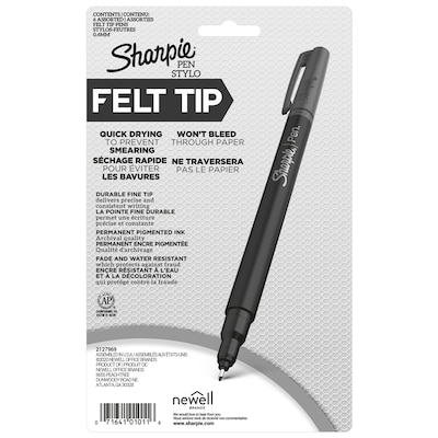 Paper Mate Flair Felt Tip Pens Ultra Fine Point 0.4 mm Gray Barrel
