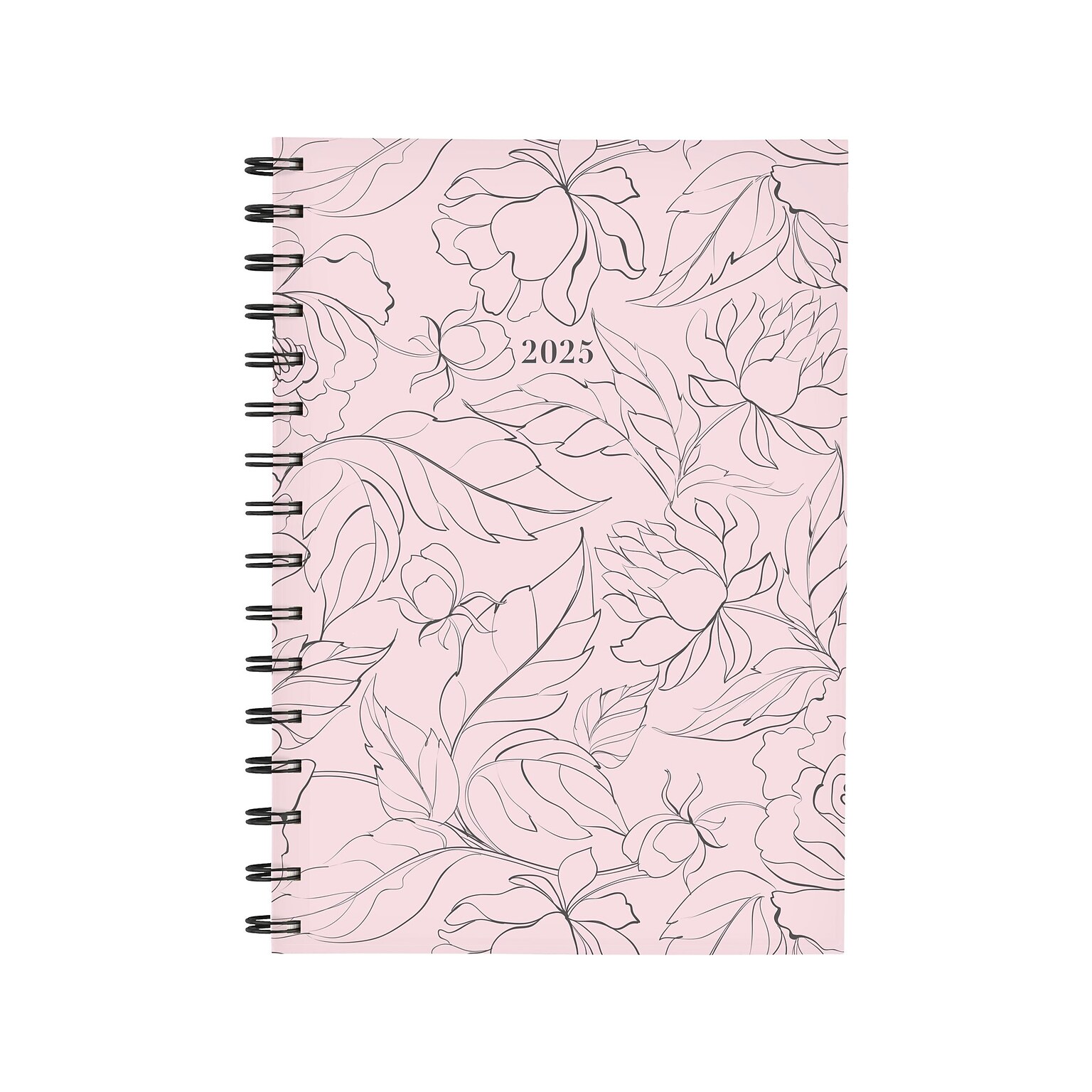 2025 Cambridge Alicia 5.5 x 8.5 Weekly & Monthly Planner, Poly Cover, Pink/Black (1726-200-25)