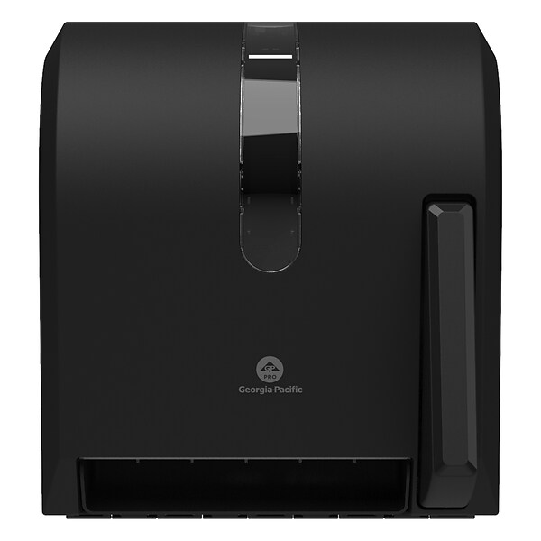 Georgia-Pacific Hygienic Push-Paddle Hardwound Paper Towel Dispenser, Gray/Silver (GEP54338)
