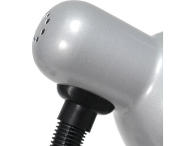 Creekwood Home Essentix Incandescent Desk Lamp, 14.25", Silver Metal (CWD-1000-SL)