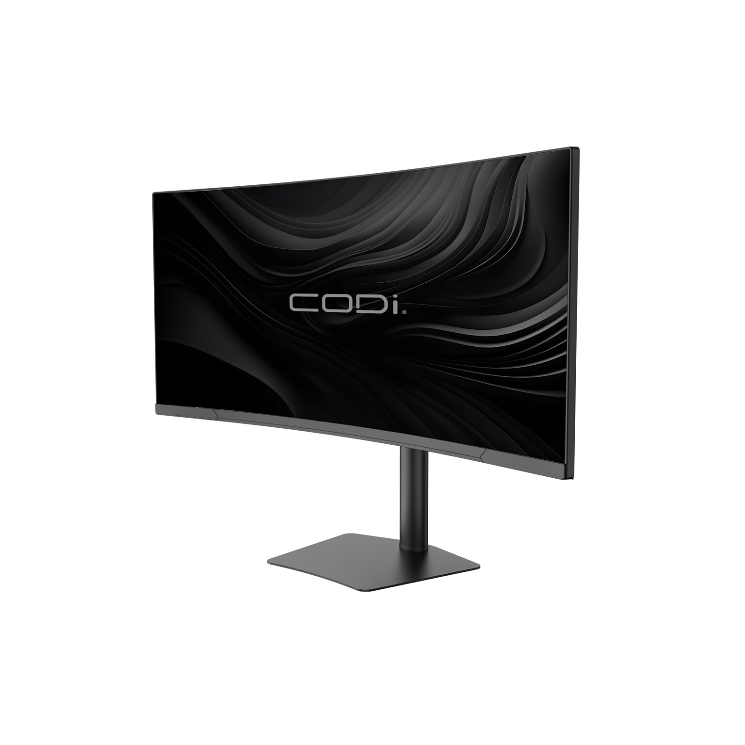 CODi Ultrawide 34 Curved QHD 100Hz LED Monitor, Adjustable, Universal Docking Station, Black (MO34H