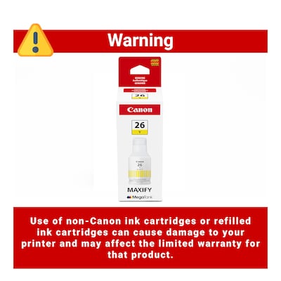 Canon GI-26 Yellow High Yield Ink Cartridge Refill (4423C001)