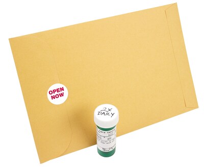 Avery Easy Peel Laser/Inkjet Multipurpose Labels, 1" Dia., White, 12 Labels/Sheet, 50 Sheets/Pack (5410)