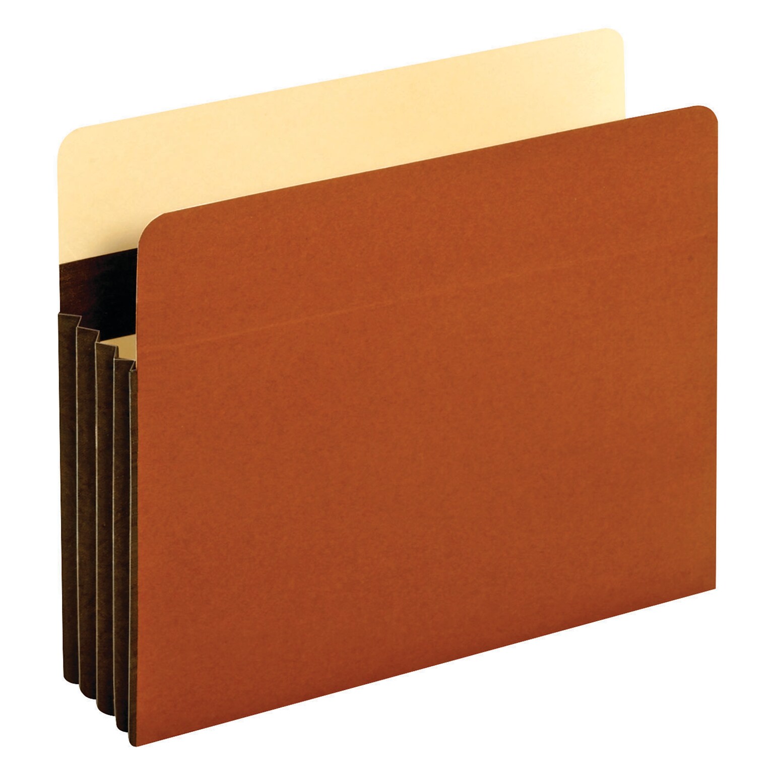 Pendaflex Heavy Duty Reinforced File Pockets, 3.5 Expansion, Letter Size, Redrope, Brown, 10/Box (C1524EHD-10)