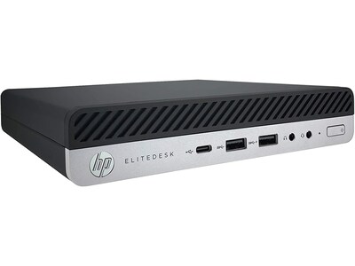 HP EliteDesk 800 G4 Refurbished Desktop Computer, Intel Core i7-8700T, 16GB Memory, 500GB SSD (J1-80