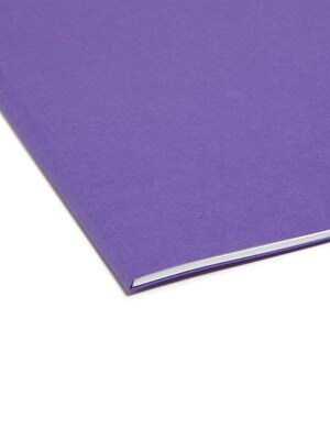 Smead File Folder, 1/3-Cut Tab, Letter Size, Purple, 100/Box (13043)