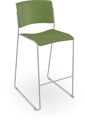 MooreCo Akt Stacking Student Stool, Moss (56578-MOSS)