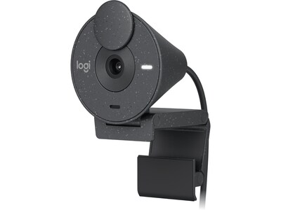Logitech Brio 300 HD 1080p Webcam, 2 Megapixels, Graphite (960-001497)