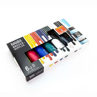 Liquitex BASICS Acrylic Paint Tube, Assorted Colors, 118 mL, 7/Set (LIQ3699443)