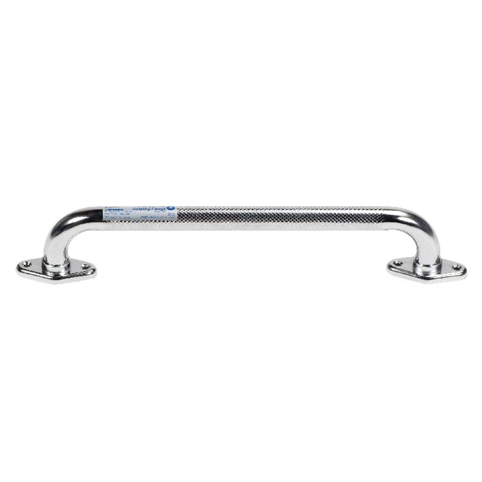 Dynarex Rotating Flange Knurled Grab Bar, 16 Inches, Chrome (10312)