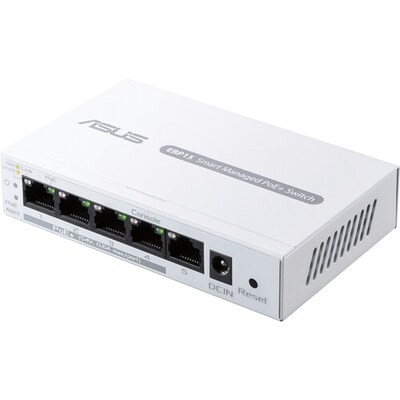 ASUS ExpertWiFi EBP15 IEEE 802.1p 1q 3ab 3af 3at 3i 3u 3x IPv4 PoE+ Compliant Managed Switch, White (EBP15)