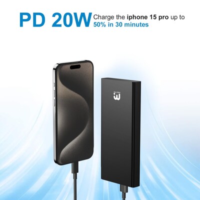 MyBat Pro Universal USB Power Bank, 10000mAh, Black (BAK00310K)