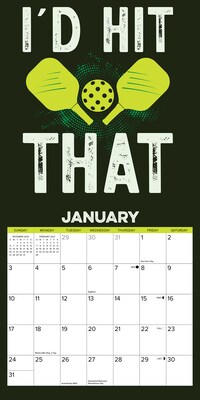 2027 Willow Creek Pickleball 7" x 7" Monthly Wall Calendar, Assorted Colors (64153)